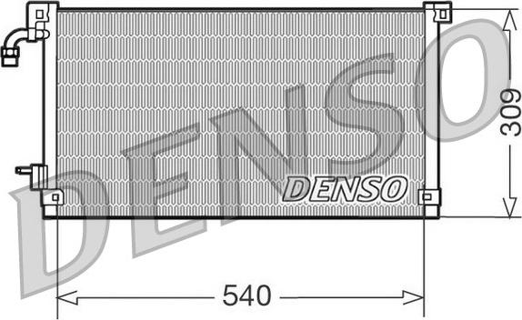Denso DCN21004 - Condenser, air conditioning autospares.lv