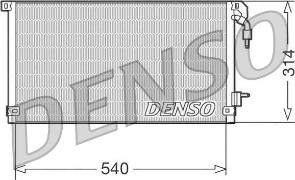 Denso DCN21003 - Condenser, air conditioning autospares.lv