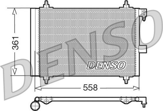 Denso DCN21025 - Condenser, air conditioning autospares.lv