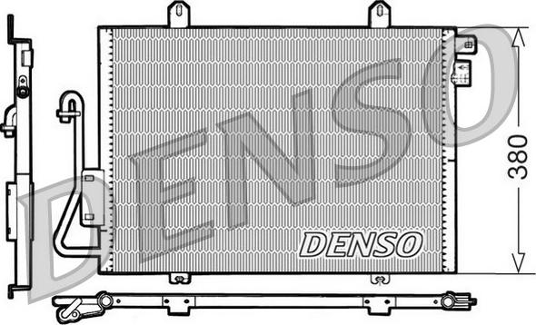 Denso DCN23006 - Condenser, air conditioning autospares.lv