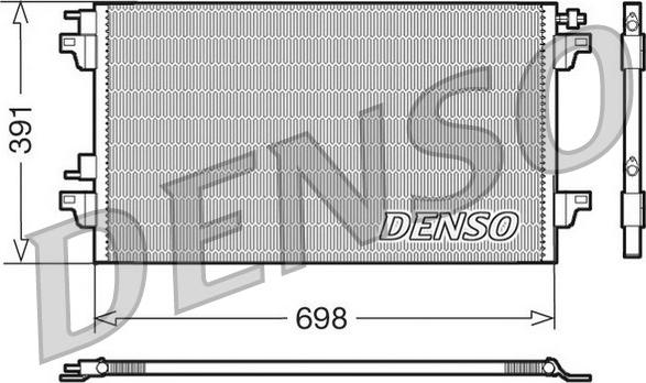 Denso DCN23015 - Condenser, air conditioning autospares.lv