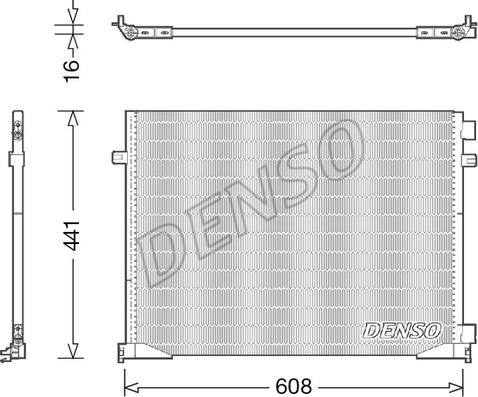 Denso DCN23035 - Condenser, air conditioning autospares.lv