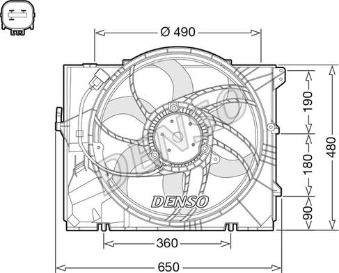Denso DER05011 - Fan, radiator autospares.lv