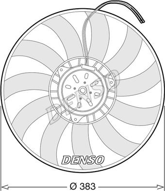 Denso DER02009 - Fan, radiator autospares.lv