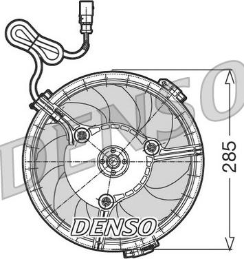 Denso DER02005 - Fan, radiator autospares.lv