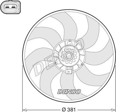 Denso DER02006 - Fan, radiator autospares.lv