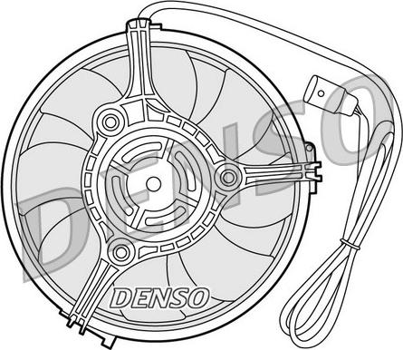 Denso DER02001 - Fan, radiator autospares.lv