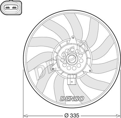 Denso DER02008 - Fan, radiator autospares.lv