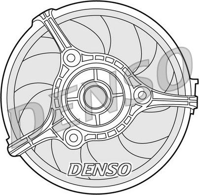Denso DER02002 - Fan, radiator autospares.lv