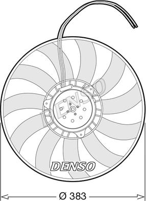 Denso DER02007 - Fan, radiator autospares.lv