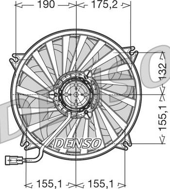 Denso DER07005 - Fan, radiator autospares.lv