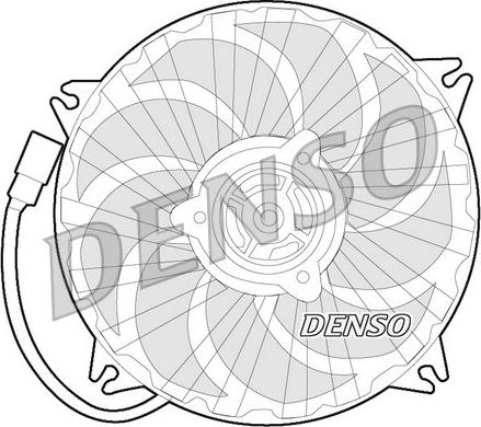 Denso DER07007 - Fan, radiator autospares.lv