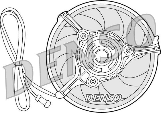 Denso DER32008 - Fan, radiator autospares.lv