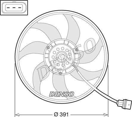 Denso DER32014 - Fan, radiator autospares.lv