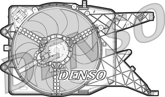 Denso DER20011 - Fan, radiator autospares.lv