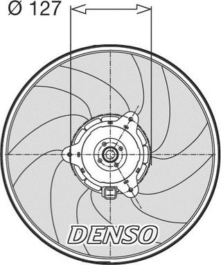 Denso DER21003 - Fan, radiator autospares.lv