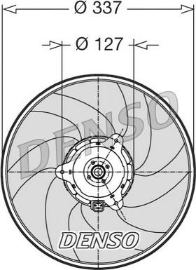 Denso DER21002 - Fan, radiator autospares.lv