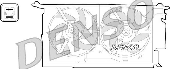 Denso DER21018 - Fan, radiator autospares.lv