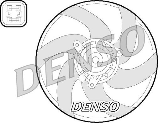 Denso DER21022 - Fan, radiator autospares.lv