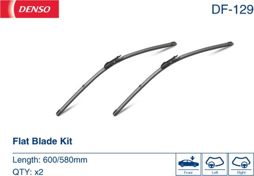 Denso DF-129 - Wiper Blade autospares.lv