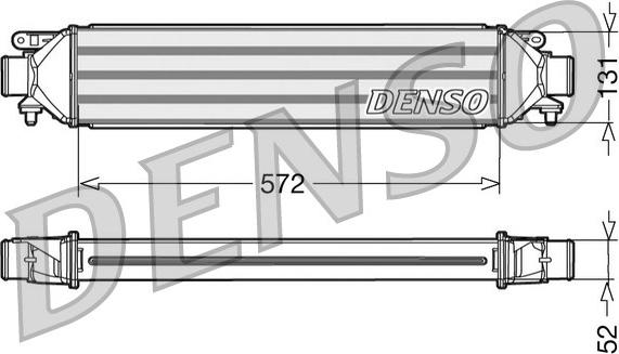 Denso DIT09107 - Intercooler, charger autospares.lv