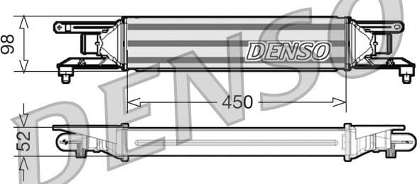 Denso DIT01001 - Intercooler, charger autospares.lv