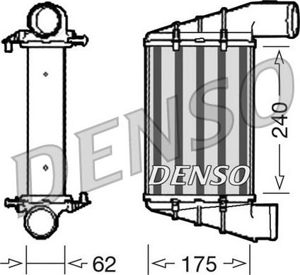 Denso DIT02001 - Intercooler, charger autospares.lv