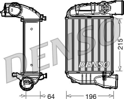 Denso DIT02003 - Intercooler, charger autospares.lv