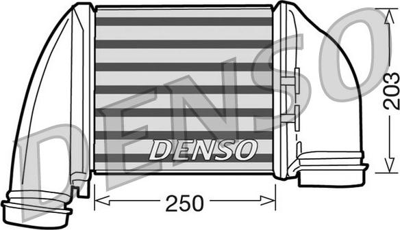 Denso DIT02010 - Intercooler, charger autospares.lv