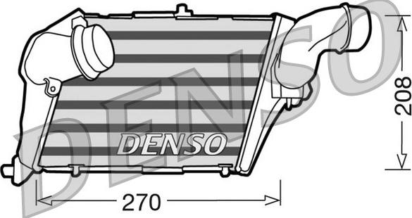 Denso DIT02012 - Intercooler, charger autospares.lv