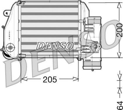 Denso DIT02024 - Intercooler, charger autospares.lv
