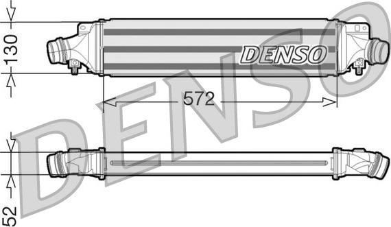 Denso DIT20003 - Intercooler, charger autospares.lv