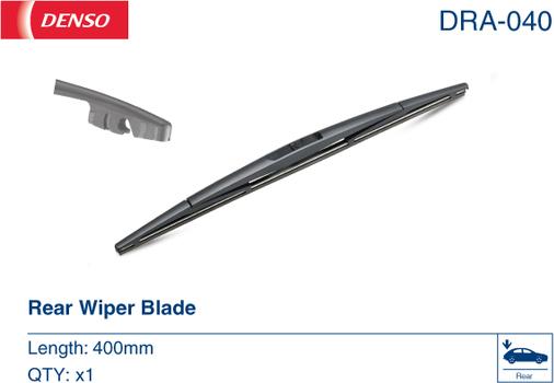 Denso DRA-040 - Wiper Blade autospares.lv