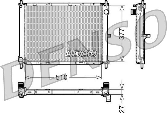 Denso DRM46003 - Radiator, engine cooling autospares.lv