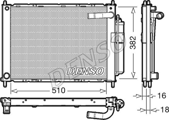 Denso DRM46101 - Cooler Module autospares.lv