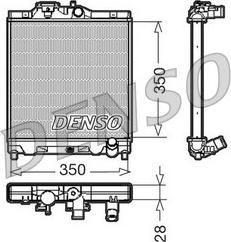 Denso DRM40004 - Radiator, engine cooling autospares.lv