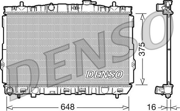 Denso DRM41001 - Radiator, engine cooling autospares.lv