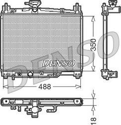 Denso DRM50002 - Radiator, engine cooling autospares.lv