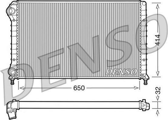 Denso DRM09062 - Radiator, engine cooling autospares.lv