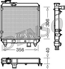 Denso DRM09081 - Radiator, engine cooling autospares.lv