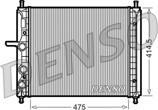 Denso DRM09034 - Radiator, engine cooling autospares.lv