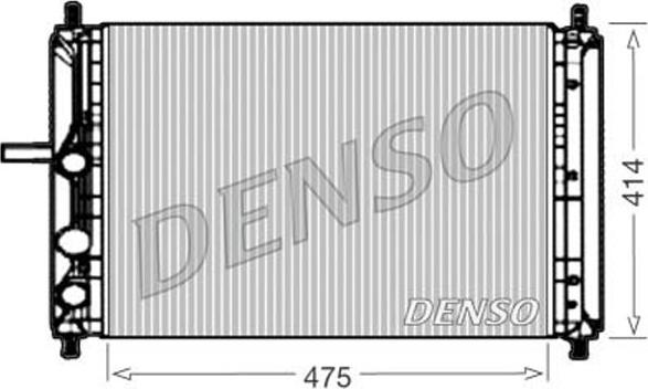 Denso DRM09033 - Radiator, engine cooling autospares.lv