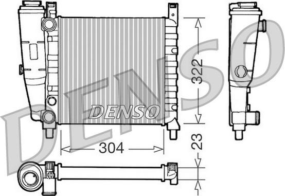 Denso DRM09140 - Radiator, engine cooling autospares.lv