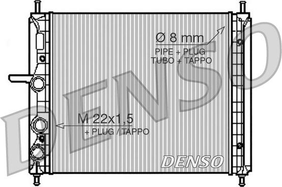 Denso DRM09150 - Radiator, engine cooling autospares.lv