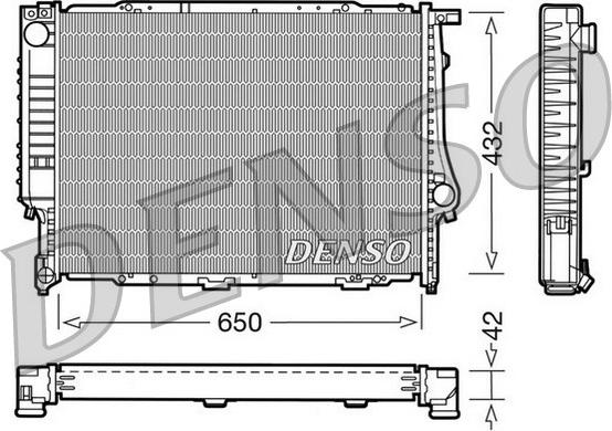 Denso DRM05055 - Radiator, engine cooling autospares.lv