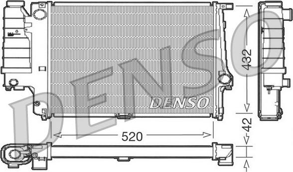 Denso DRM05064 - Radiator, engine cooling autospares.lv