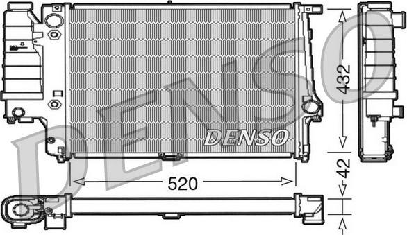 Denso DRM05065 - Radiator, engine cooling autospares.lv