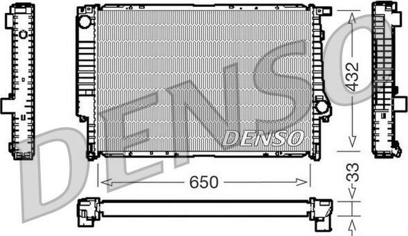 Denso DRM05066 - Radiator, engine cooling autospares.lv