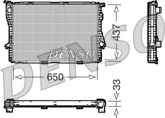Denso DRM05067 - Radiator, engine cooling autospares.lv