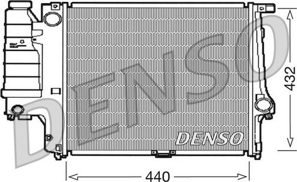 Denso DRM05037 - Radiator, engine cooling autospares.lv